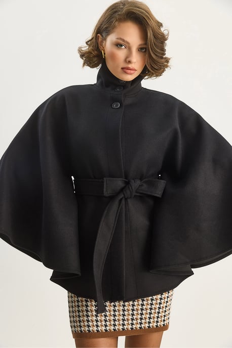 Poncho-kappa med knytning - Image 5