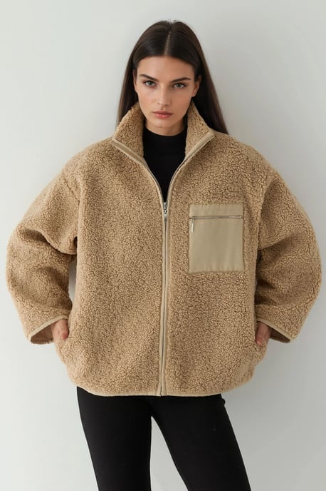Texturerad jacka med fickdetalj - Image 1