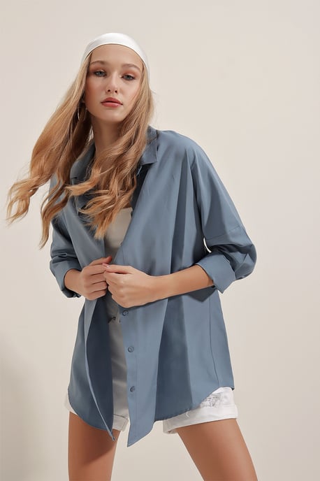 Oversized Poplin 2-Pack Shirt - Image 1