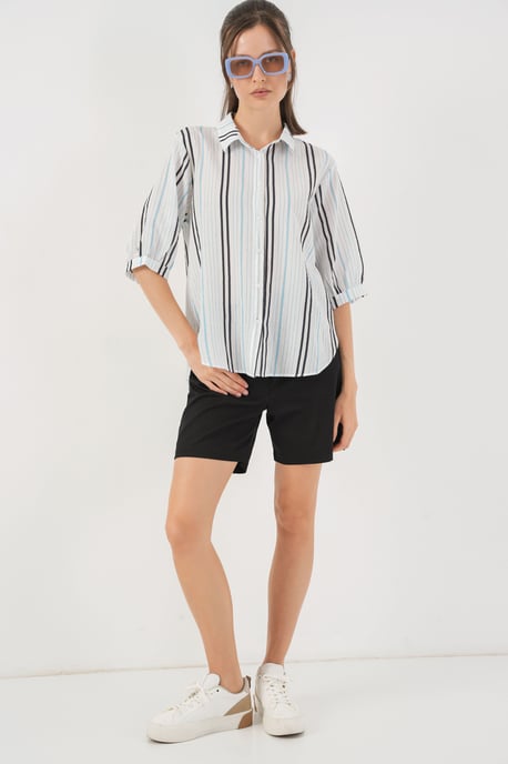 Gestreept Poplin Shirt - Image 2