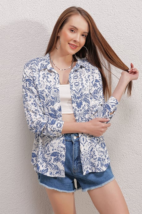 Gestreepte Lange Mouwen Shirt - Image 2