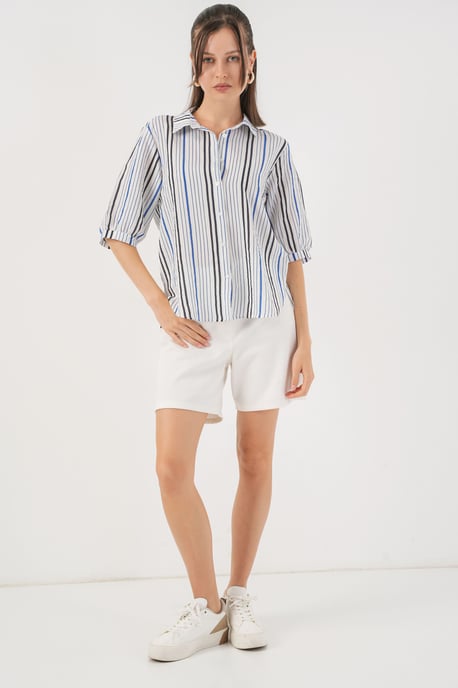 Gestreept Poplin Shirt - Image 2
