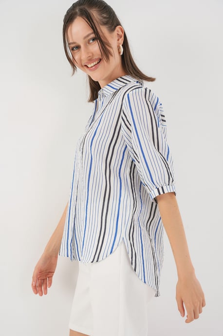 Gestreept Poplin Shirt - Image 3