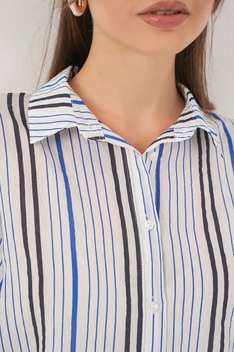 Gestreept Poplin Shirt - Image 5