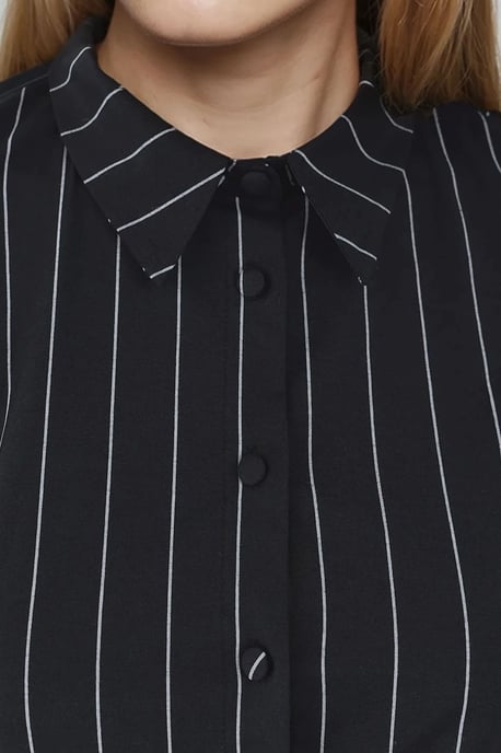 Slim Fit Gestreepte Overhemd met Knopen - Image 3