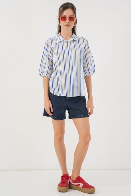 Gestreept Poplin Shirt - Image 2