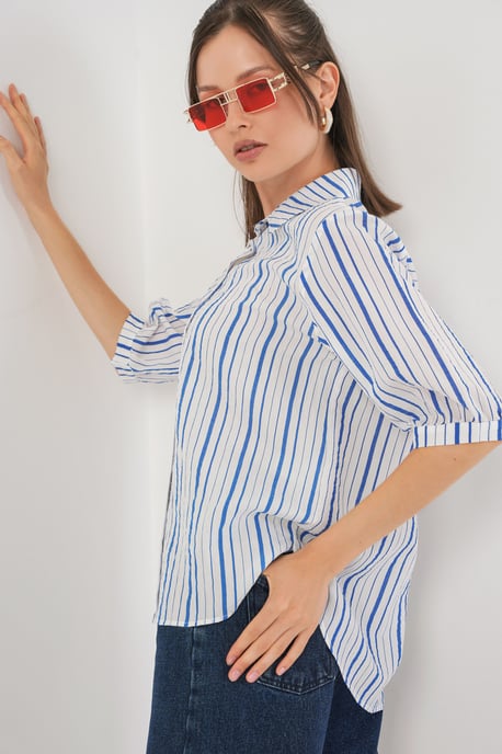 Gestreept Poplin Shirt - Image 3