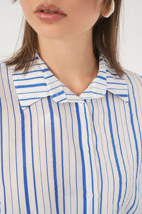 Gestreept Poplin Shirt - Image 5