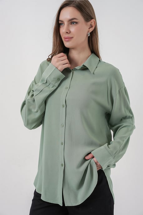 Basic Knapp-up Skjorta - Image 4