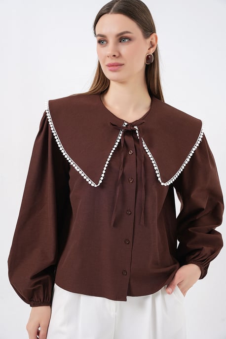 Poplin Baby Kraagshirt met Strik - Image 3