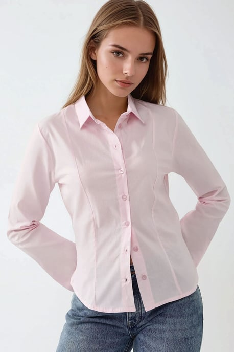 Strakke Lange Mouwen Shirt - Image 2