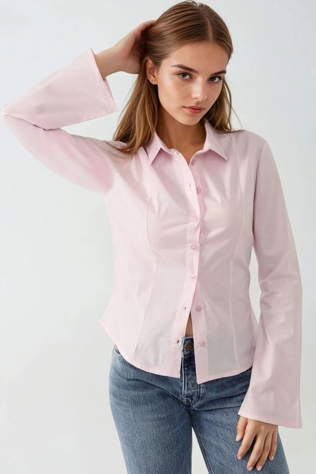 Strakke Lange Mouwen Shirt - Image 3