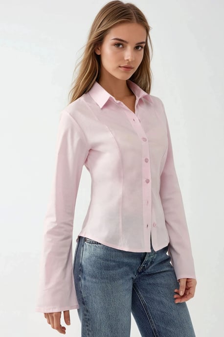 Strakke Lange Mouwen Shirt - Image 5