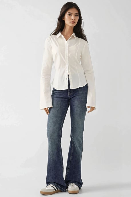 Getailleerde Lange Mouwen Shirt - Image 3