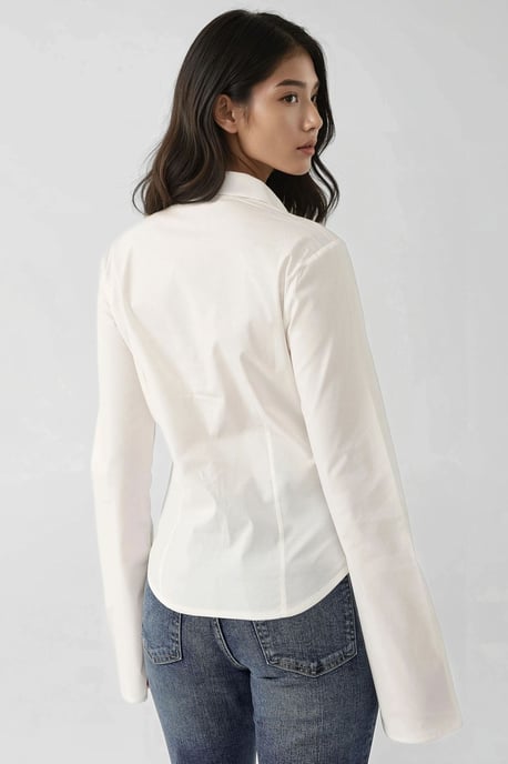 Getailleerde Lange Mouwen Shirt - Image 4