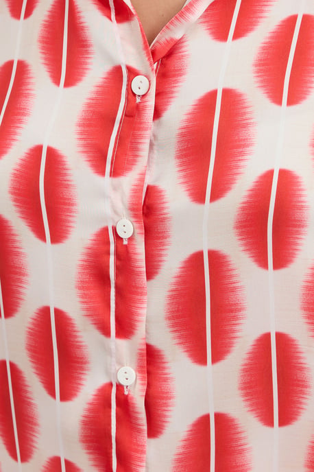 Satijnen Lange Mouw Knopshirt - Image 3