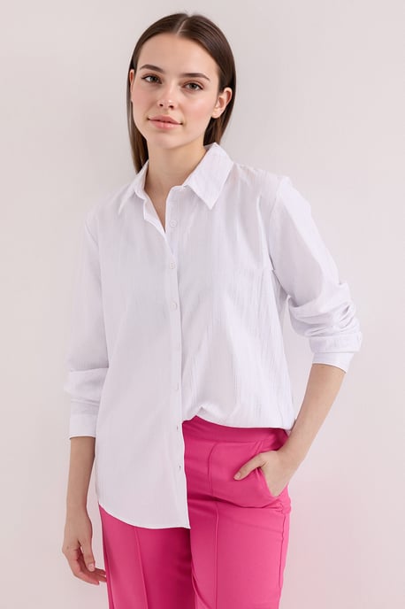 Oversized gestreepte blouse met knopen - Image 2
