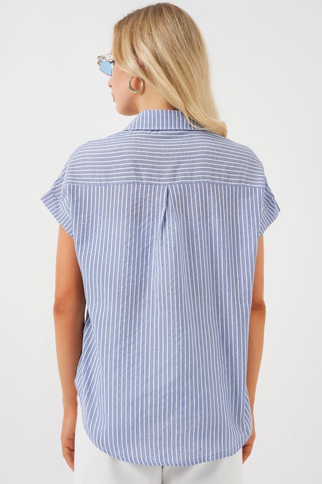 Gestreept Poplin Overhemd met Knopen - Image 6
