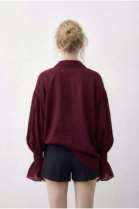 Overmaatse Rimpelige Knopenhemd - Image 5