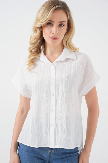 Gestreepte Poplin Overhemd met Knoopjes - Image 4
