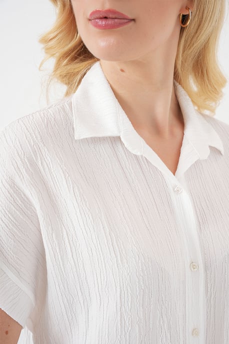 Gestreepte Poplin Overhemd met Knoopjes - Image 5