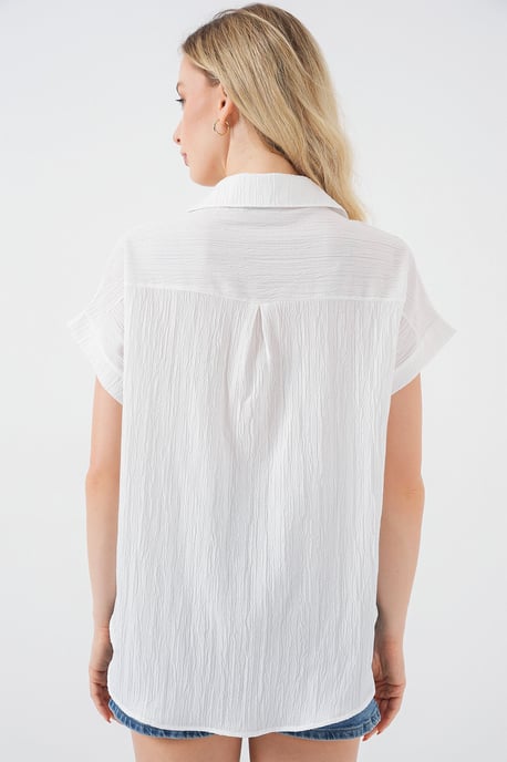Gestreepte Poplin Overhemd met Knoopjes - Image 6