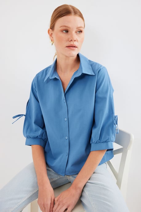 Crop Shirt met Strik - Image 2