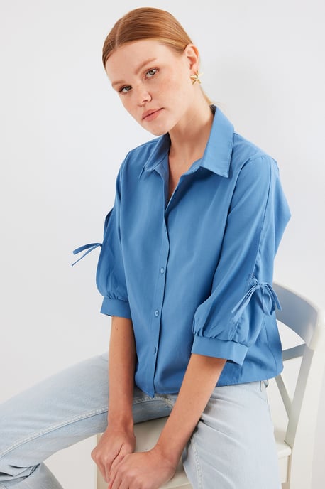 Crop Shirt met Strik - Image 3