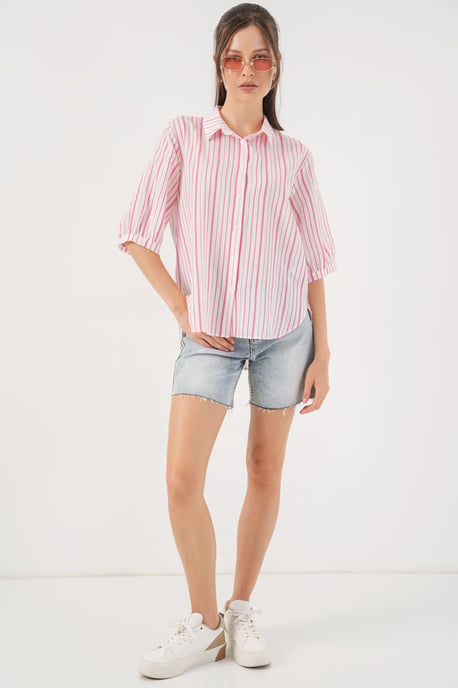 Gestreept Poplin Shirt - Image 2