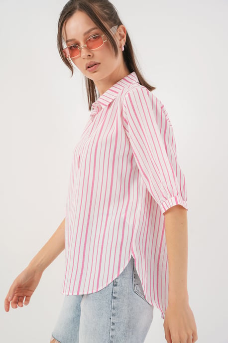 Gestreept Poplin Shirt - Image 3