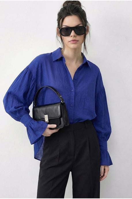 Overgrote Puff-Knoop Blouse - Image 1
