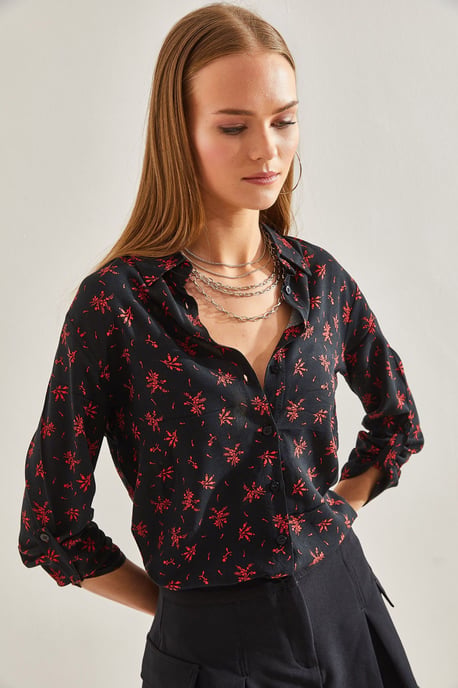 Bloeiende Viscose Overhemd - Image 2