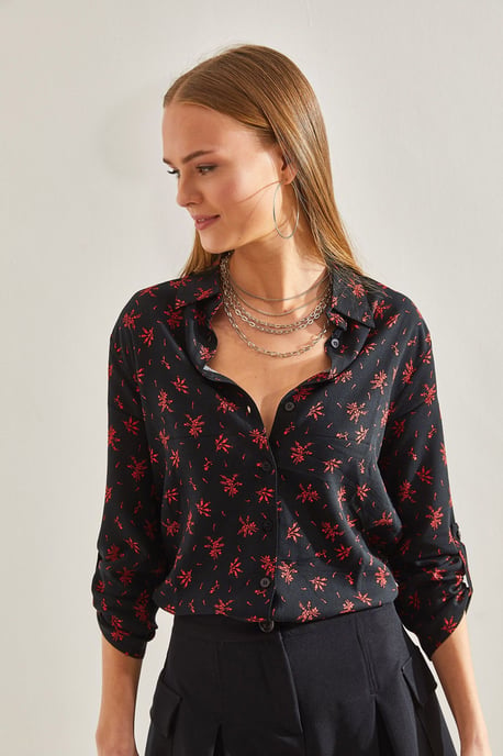 Bloeiende Viscose Overhemd - Image 4