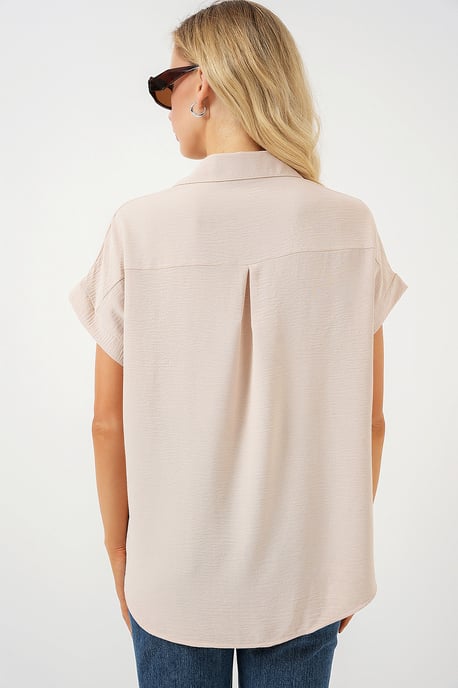 Losse Fit Poplin Shirt met Knopsluiting - Image 6