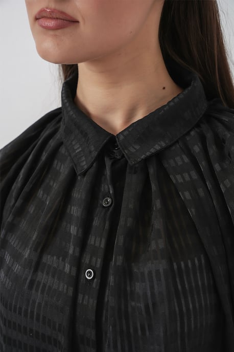 Oversized randig skjorta med knappar - Image 5