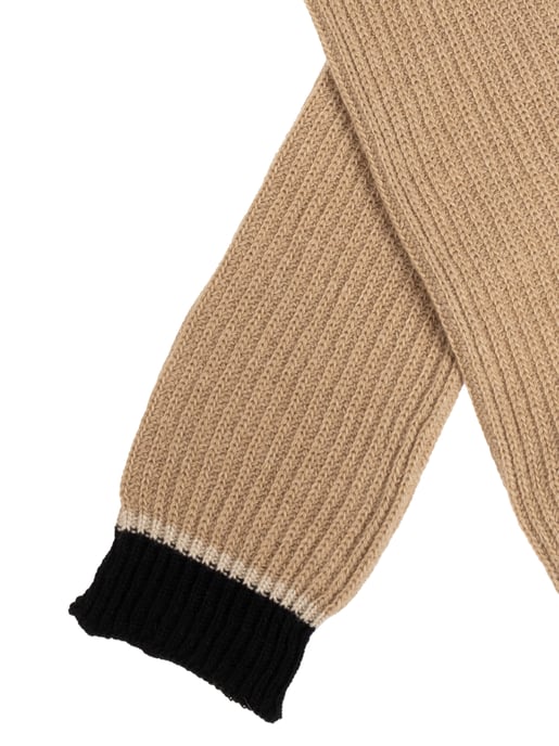 Tweekleurige geribbelde lange handschoenen - Image 4