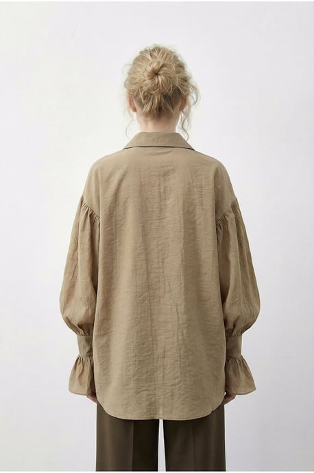 Oversized Rimpelige Knopenhemd - Image 4