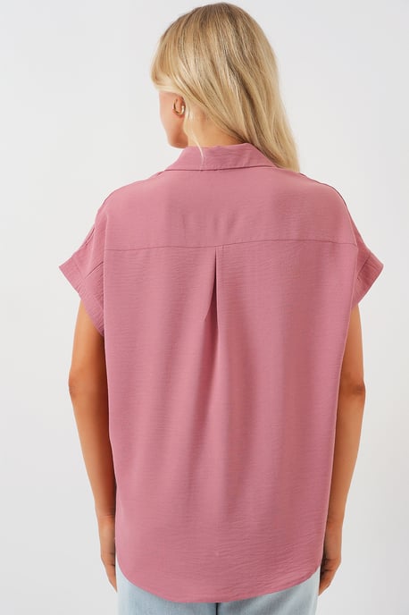 Losse Fit Poplin Shirt met Knopsluiting - Image 6