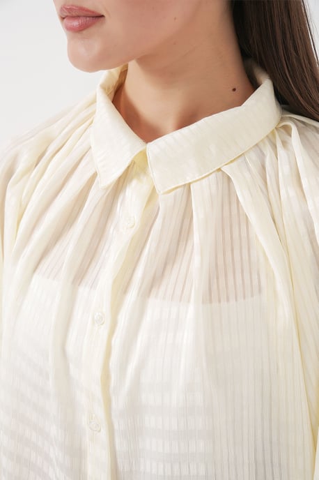 Oversized randig skjorta med knappar - Image 6