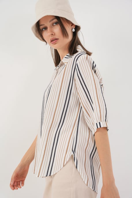 Gestreept Poplin Shirt - Image 3