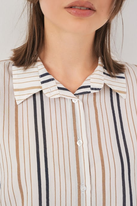 Gestreept Poplin Shirt - Image 5