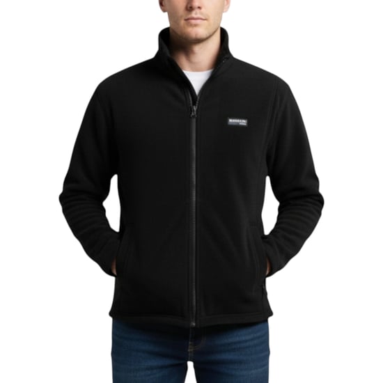Burton Mens Sweatshirt Full Zipper Jacket Long Sleeve High Neck Plain Jumper Top - Image 2