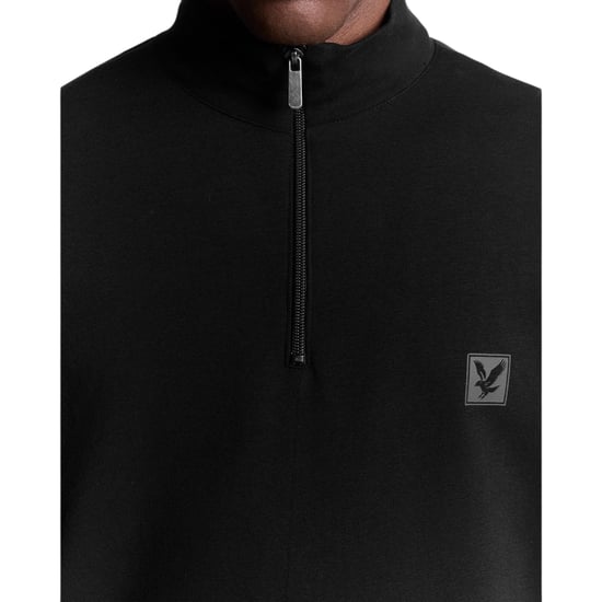 Lyle & Scott Mens Sweatshirt 1/4 Zip Loungewear Relaxed Cotton High Neck Jumper - Image 3