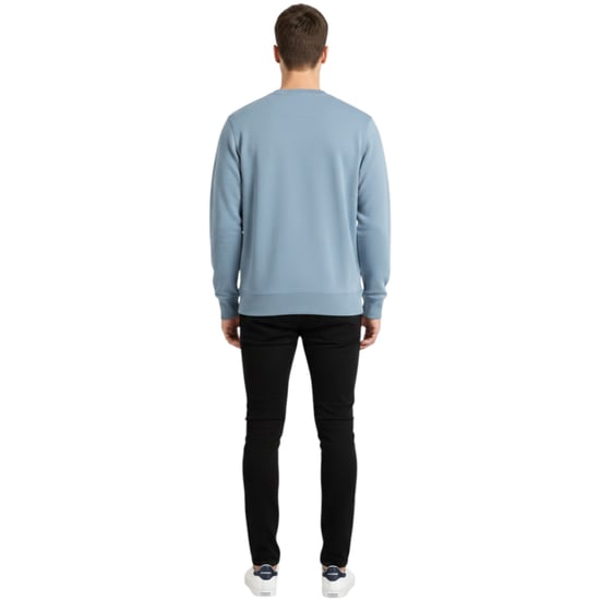 Tommy Hilfiger Mens Sweatshirt Terry Cotton Embroidered Logo Pullover Jumper - Image 2