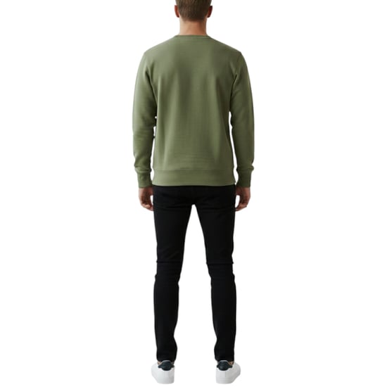 Tommy Hilfiger Mens Sweatshirt Terry Cotton Embroidered Logo Pullover Jumper - Image 2