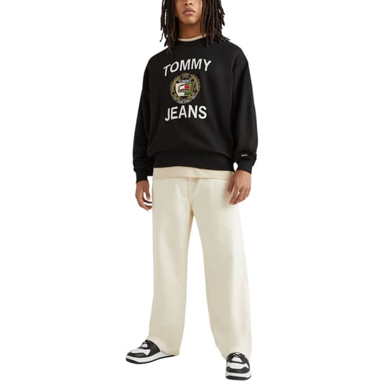 Tommy Hilfiger Mens BOXY LUXE CREW Sweatshirt Long Sleeve Casual Cotton Top - Image 2