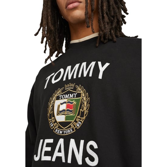 Tommy Hilfiger Mens BOXY LUXE CREW Sweatshirt Long Sleeve Casual Cotton Top - Image 4