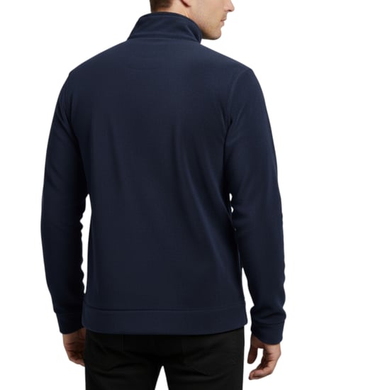 Burton Mens Sweatshirt Full Zipper Jacket Long Sleeve High Neck Plain Jumper Top - Image 2