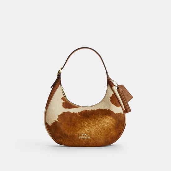 Emily Shoulder Bag In Haircalf With Cow Print - Image 1
