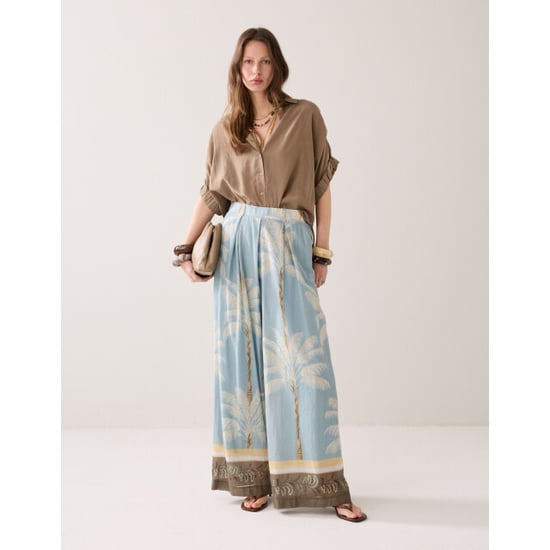 Summum Trousers palmtree print single border 4s2993-12451 - Image 2